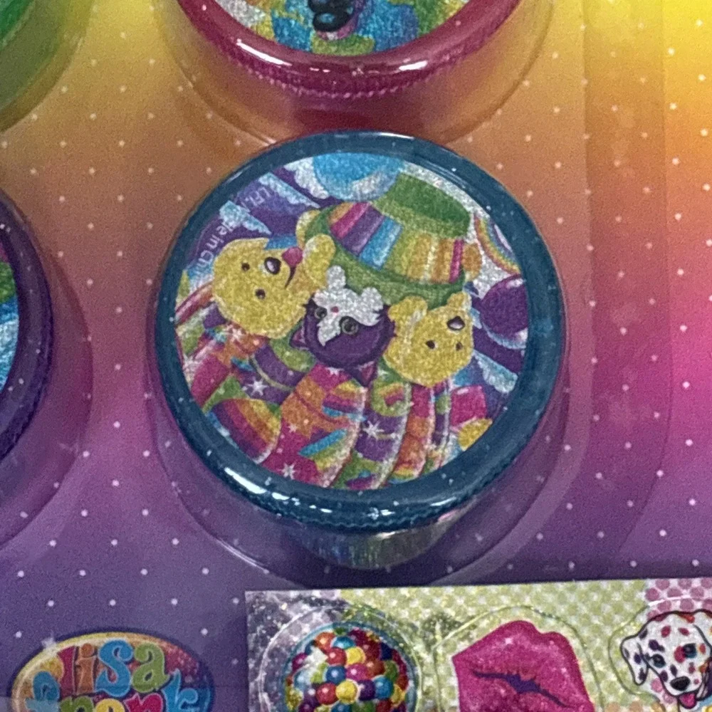 Lisa Frank Vintage OG Set Of 4 New Pencil Sharpener Nail , Body & Just Stickers